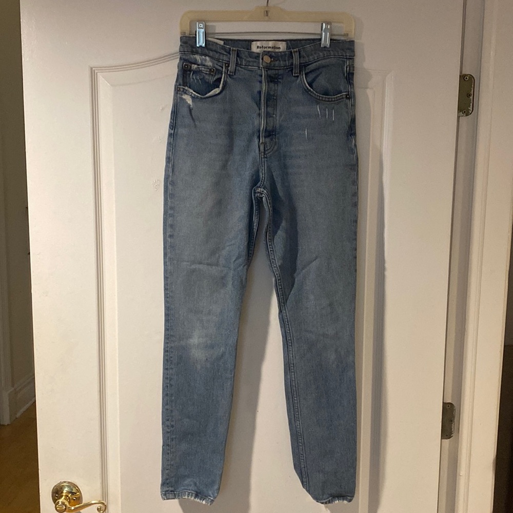 Reformation light wash jeans